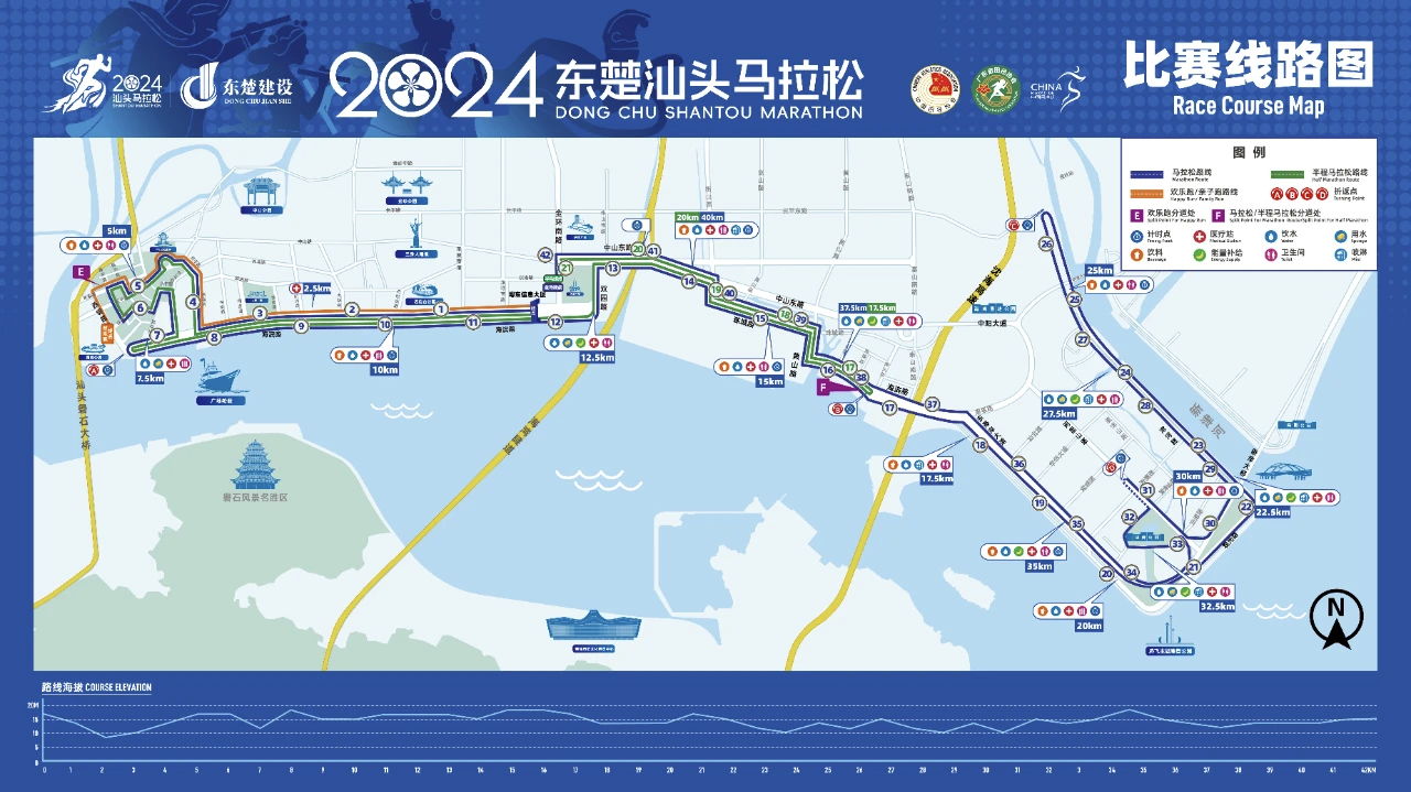 2024东楚汕头马拉松路线图